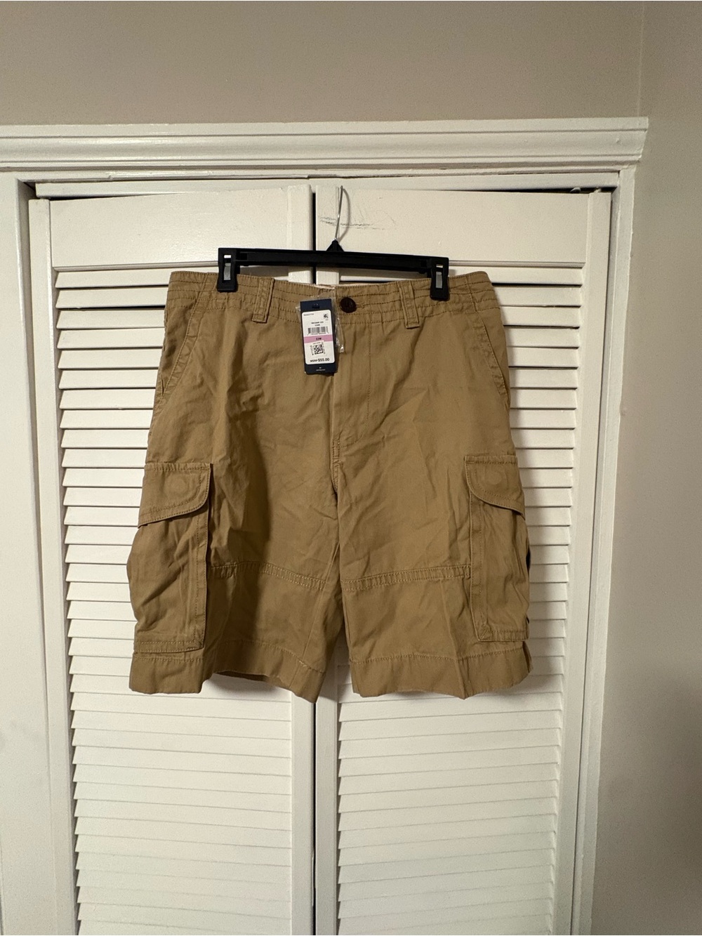 Tommy Hilfiger Khaki Cargo Shorts with Patch Pockets
